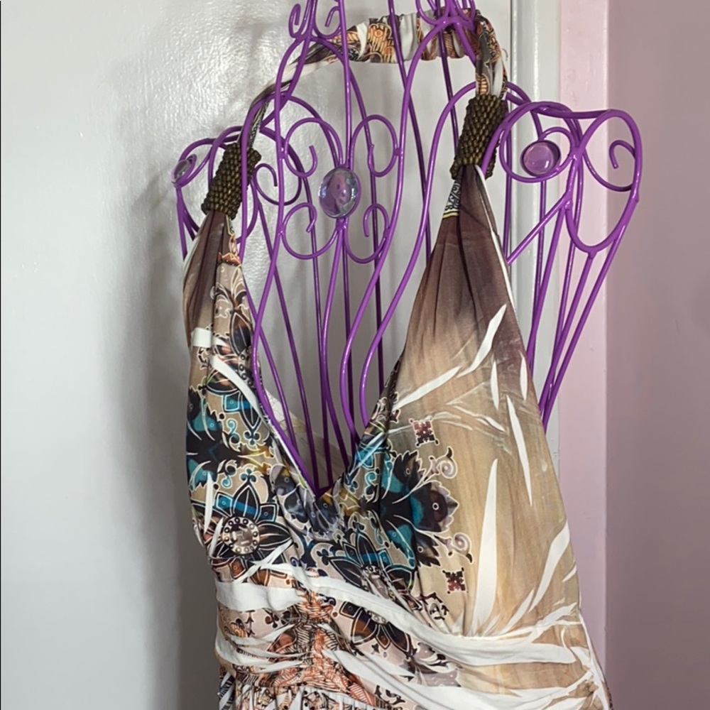 ✨Brown Multicolored Beach Dress✨